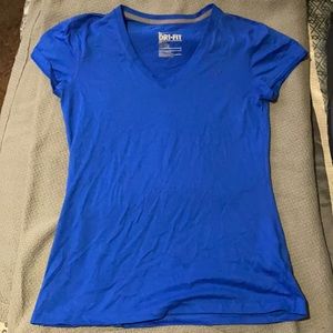 NIKE blue t-shirt.